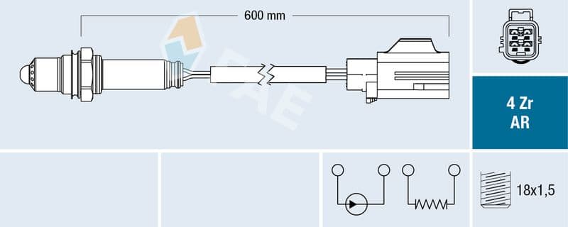 Sonda Lambda FAE 75660