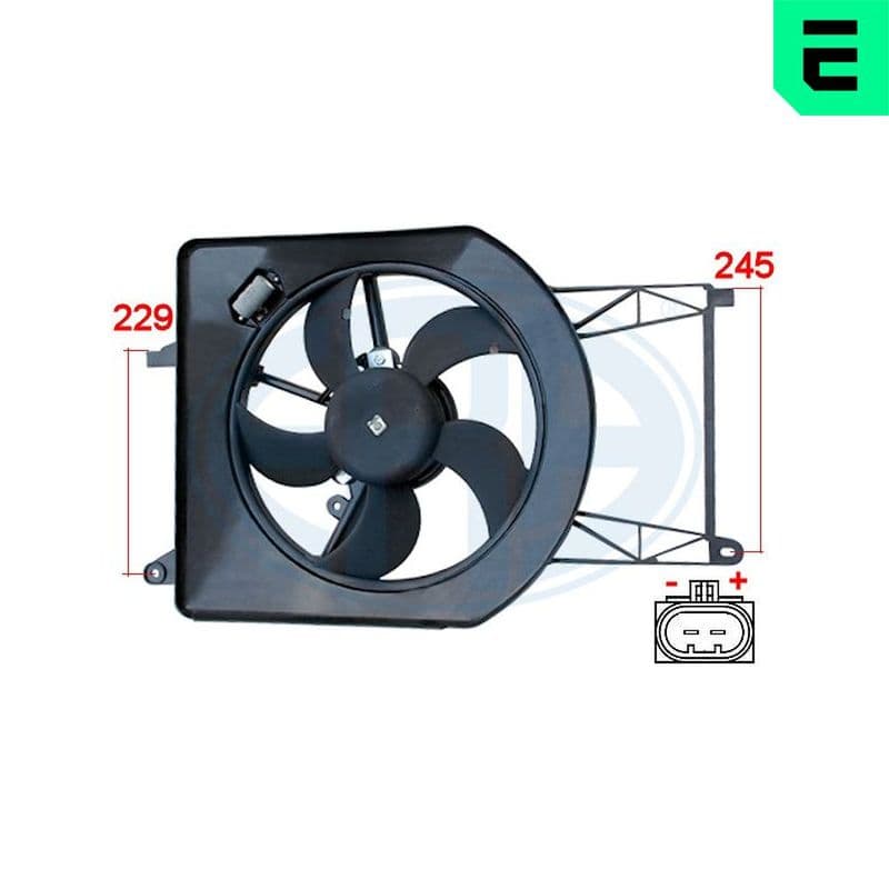 Ventilator, radiator ERA 352056