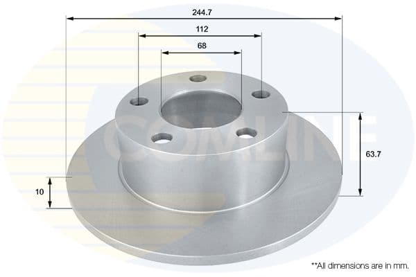 Disc frana COMLINE ADC1427