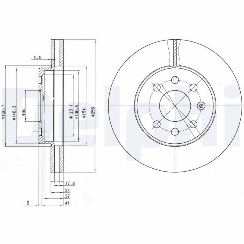 Disc frana DELPHI BG3334