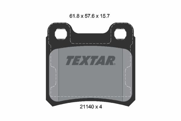set placute frana,frana disc TEXTAR Q+ 2114001