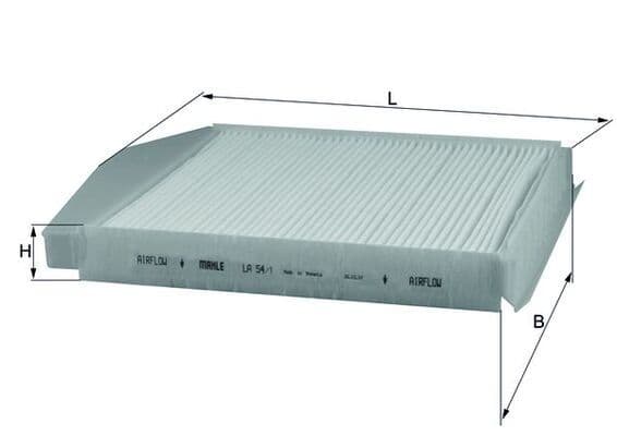 Filtru, aer habitaclu MAHLE LA 54/1