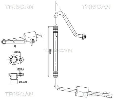 conducta presiune variabila,aer conditionat TRISCAN 9010 28040