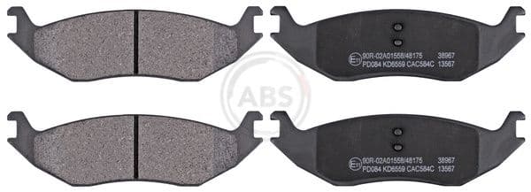 set placute frana,frana disc ABS 38967