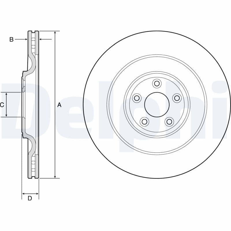 Disc frana DELPHI BG9194C