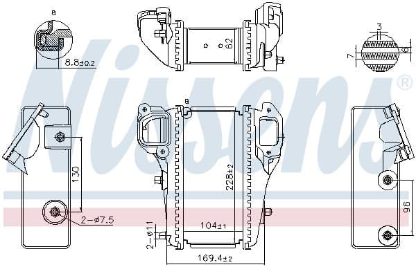 Intercooler, compresor NISSENS 961586