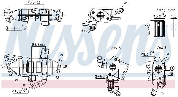 Radiator, recirculare gaze de esapament NISSENS 989488