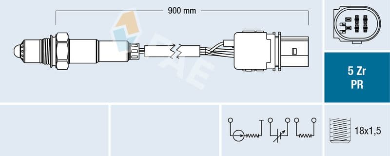 Sonda Lambda FAE 75092