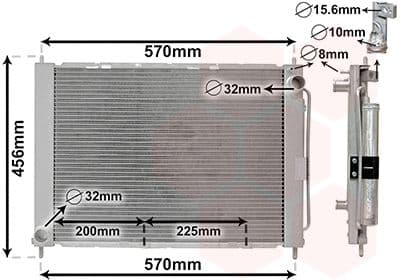 Radiator, racire motor VAN WEZEL 4300M499