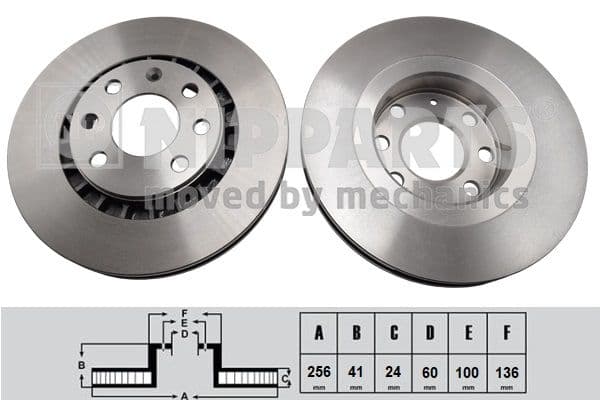 Disc frana NIPPARTS J3300907