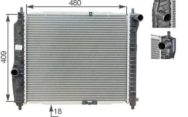 Radiator, racire motor MAHLE BEHR CR 1309 000S