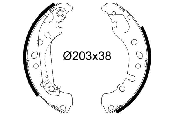 Set saboti frana VALEO 564295