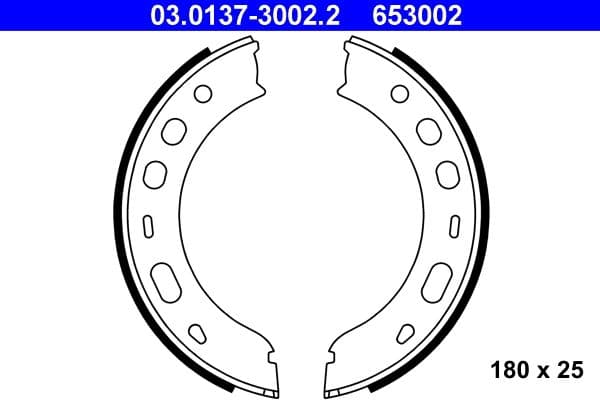 Set saboti frana, frana de mana ATE 03.0137-3002.2