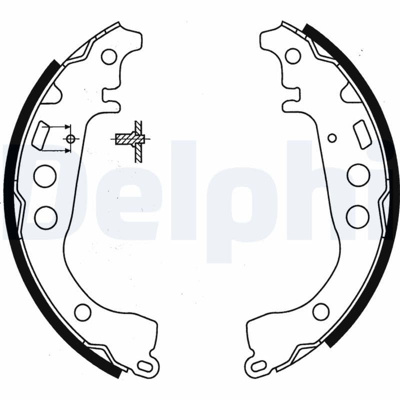 Set saboti frana DELPHI LS1854