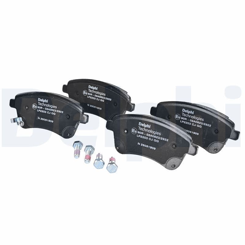 set placute frana,frana disc DELPHI LP2203