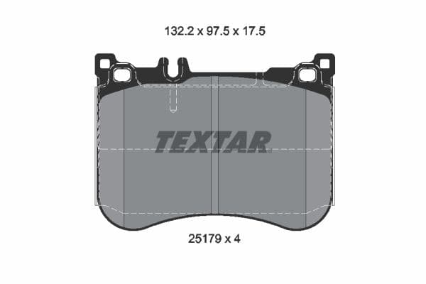set placute frana,frana disc TEXTAR Q+ 2517903