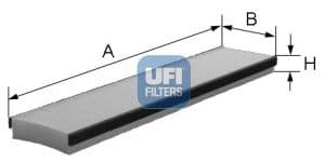 Filtru, aer habitaclu UFI 53.283.00