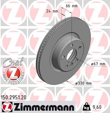 Disc frana ZIMMERMANN COAT Z 150.2951.20