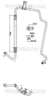 conducta presiune variabila,aer conditionat TRISCAN 9010 28027