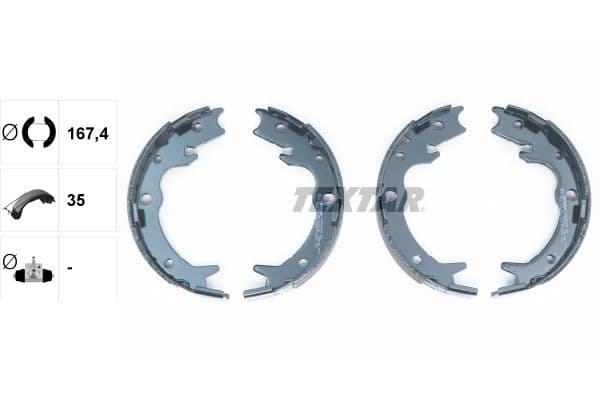 Set saboti frana, frana de mana TEXTAR 91062800