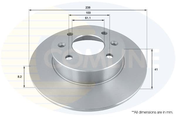 Disc frana COMLINE ADC1515