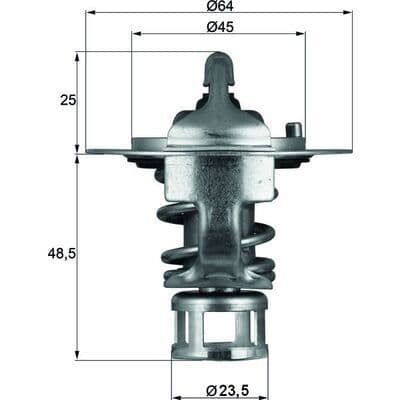 termostat,lichid racire MAHLE BEHR TX 65 82