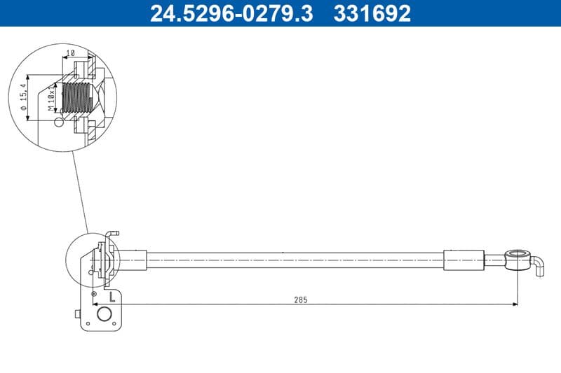 Furtun frana ATE 24.5296-0279.3