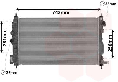 Radiator, racire motor VAN WEZEL 37002599