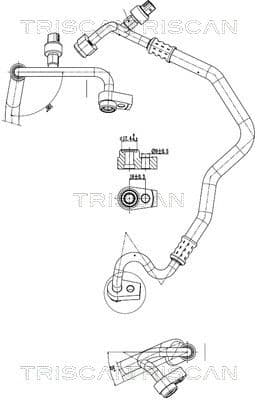 conducta presiune variabila,aer conditionat TRISCAN 9010 16026