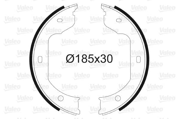 Set saboti frana, frana de mana VALEO 562805