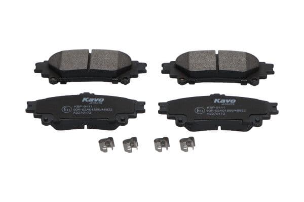 set placute frana,frana disc KAVO PARTS KBP-9111