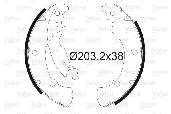Set saboti frana VALEO 562649