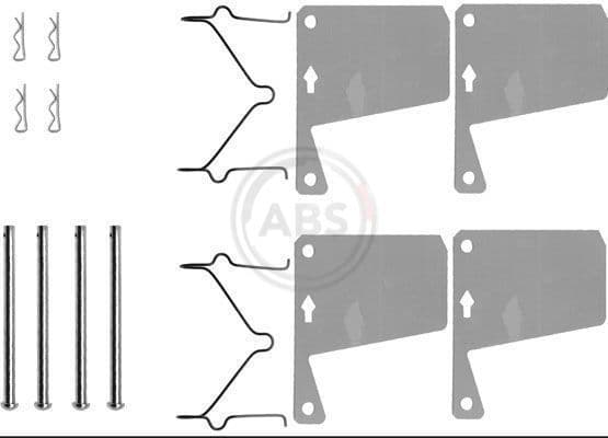 Set accesorii, placute frana ABS 0960Q