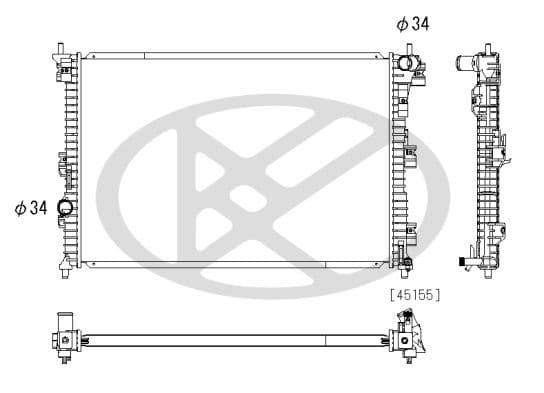 Radiator, racire motor KOYORAD PL323271