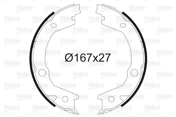 Set saboti frana, frana de mana VALEO 564162