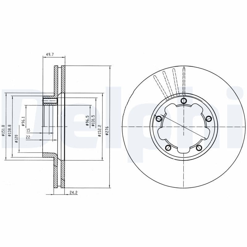 Disc frana DELPHI BG4173
