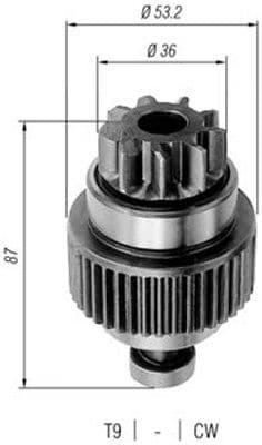 Pinion electromotor MAGNETI MARELLI 940113020249