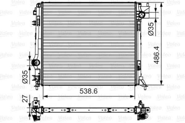 Radiator, racire motor VALEO 701641
