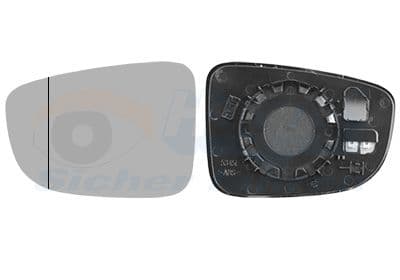 Sticla oglinda, oglinda retrovizoare exterioara VAN WEZEL * HAGUS * 2745837
