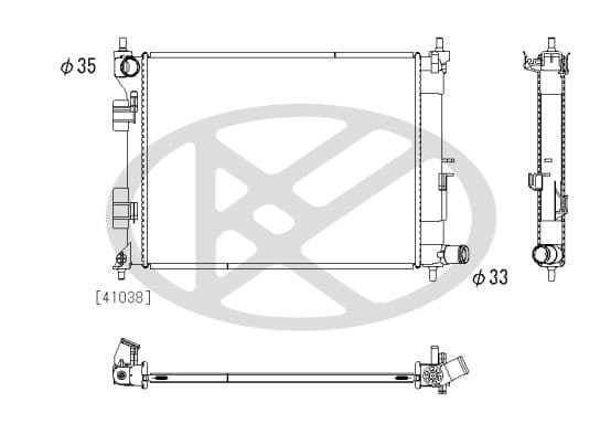 Radiator, racire motor KOYORAD PL813699R