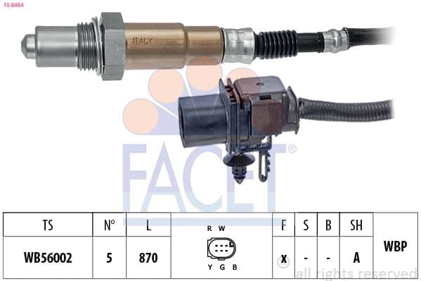 Sonda Lambda FACET Made in Italy - OE Equivalent 10.8484