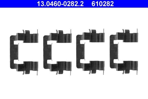 Set accesorii, placute frana ATE 13.0460-0282.2