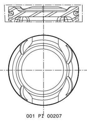 Piston MAHLE 001 PI 00207 002