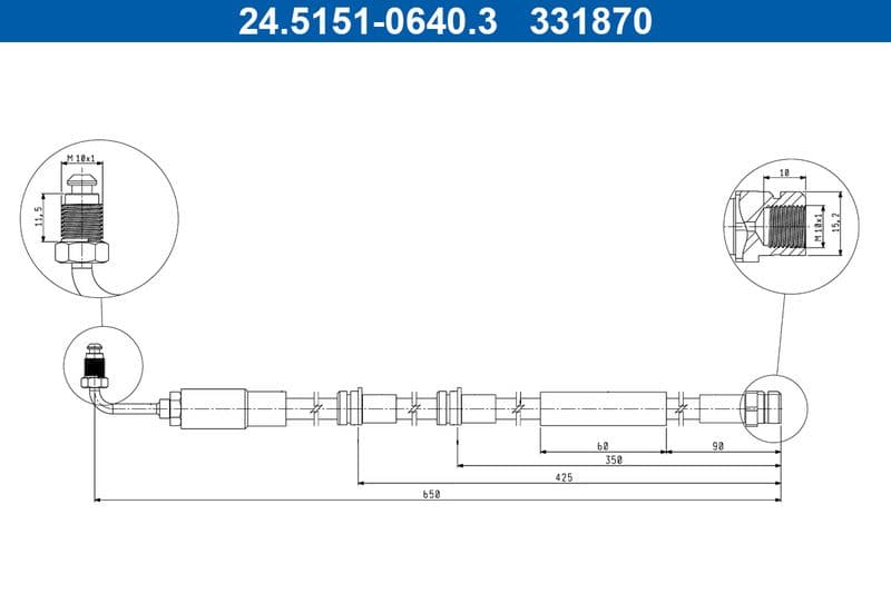 Furtun frana ATE 24.5151-0640.3