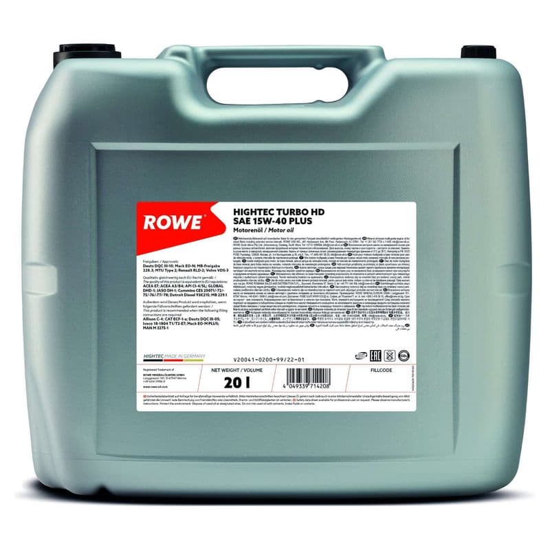 ulei de motor ROWE HIGHTEC TURBO HD SAE 15W-40 PLUS 20041-0200-99