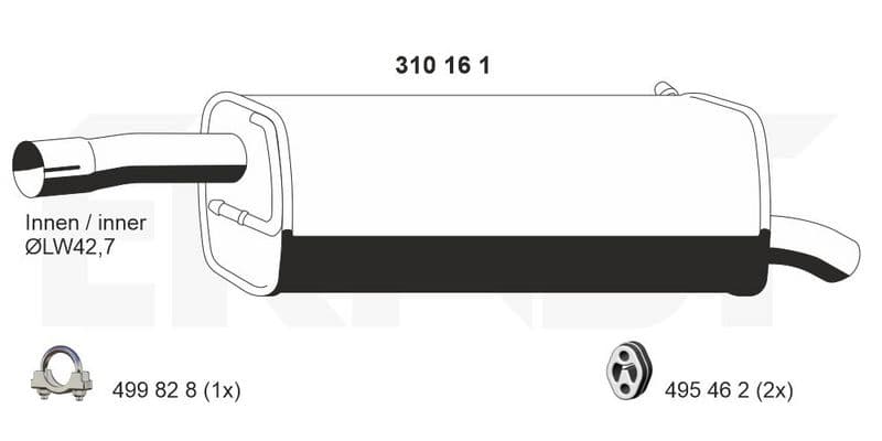 Toba esapament finala ERNST 310161