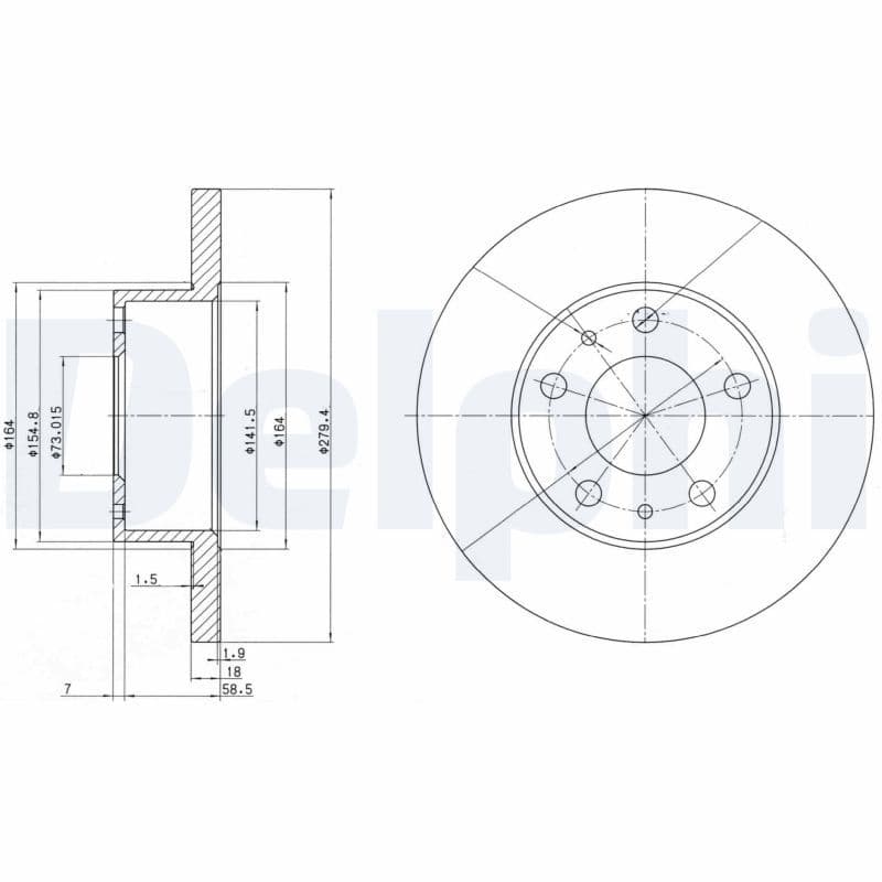 Disc frana DELPHI BG2845