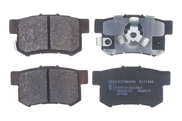 set placute frana,frana disc DENCKERMANN B111344