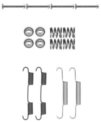 set accesorii, saboti frana parcare TEXTAR 97037500