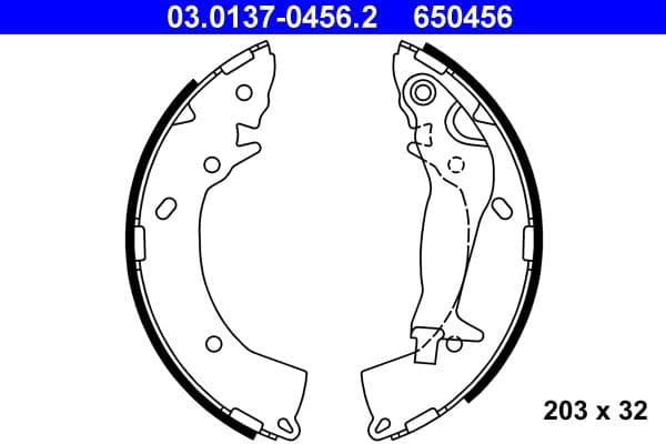 Set saboti frana ATE 03.0137-0456.2